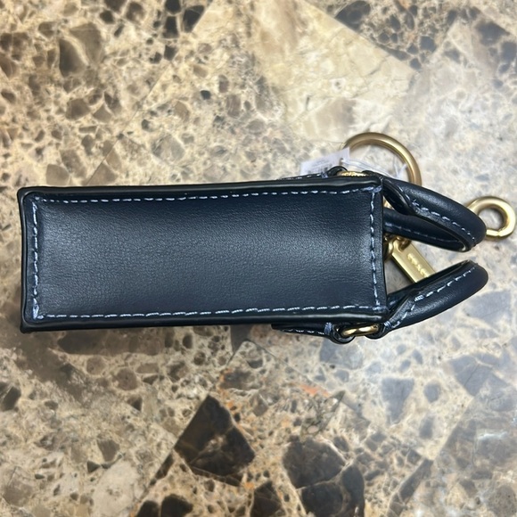 Coach Navy and Red Cherry Tote. Keychain/Purse Charm. - Picture 5 of 9